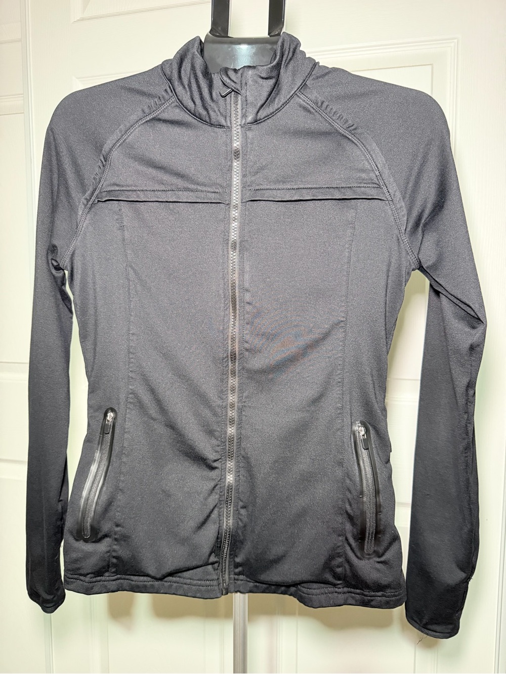 Fabletics Black Zip-Up Utility Jacket